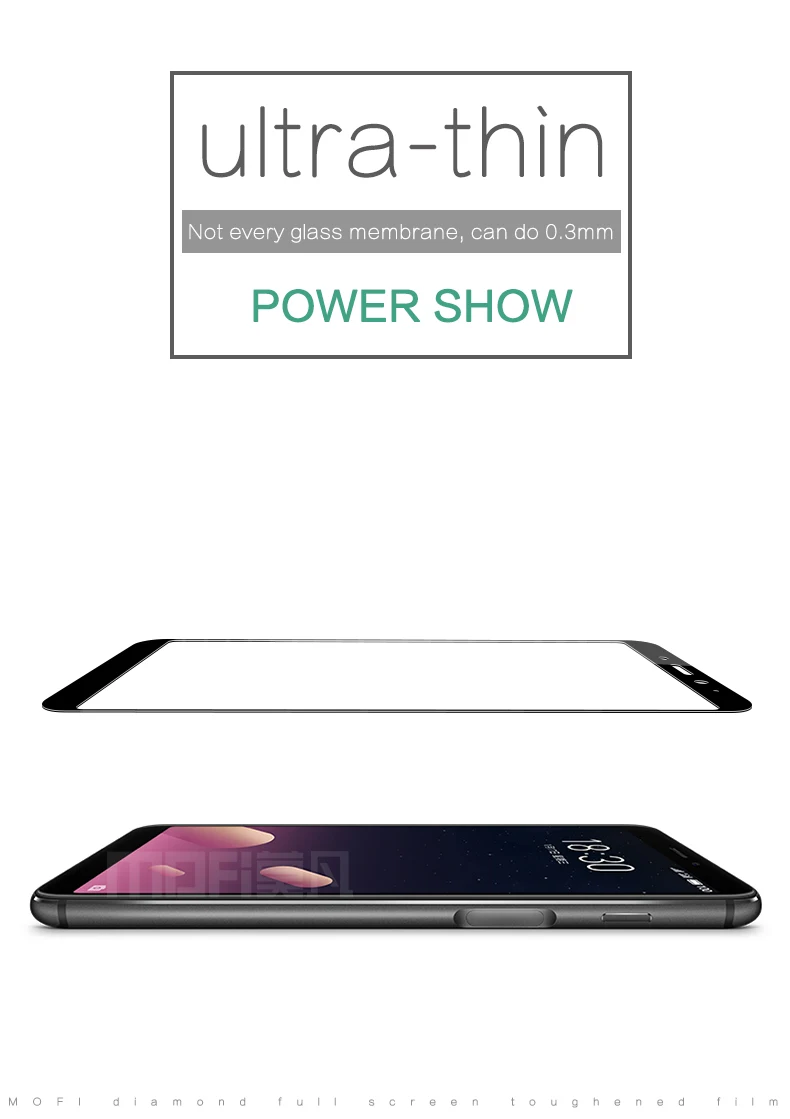 Для Meizu M6s(5,7 дюйма), закаленное стекло,, Mofi, полное покрытие, Защита экрана для mblu S6, закаленное стекло, защитная пленка