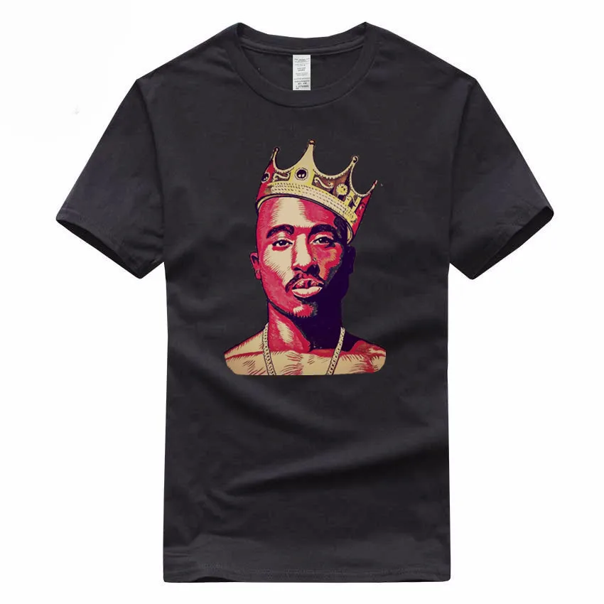 Tupac 2pac мужские и женские европейские размеры хип-хоп футболка Летняя