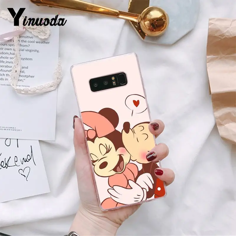 Yinuoda Красота с Микки Маусом Минни Мышь Чехлы для мобильного телефона из мягкого силикона чехол для samsung Galaxy S9 плюс S7 край S6 edge plus S5 S8 плюс