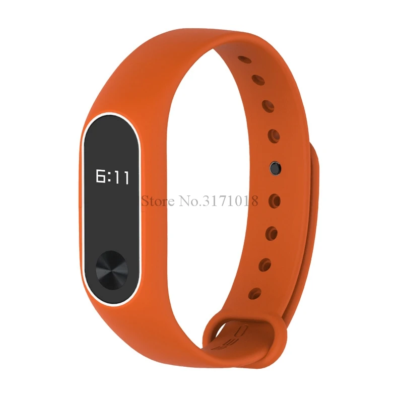 Цветной силиконовый браслет двухцветный сменный ремешок для Miband 2 Xiaomi Mi band 3 4