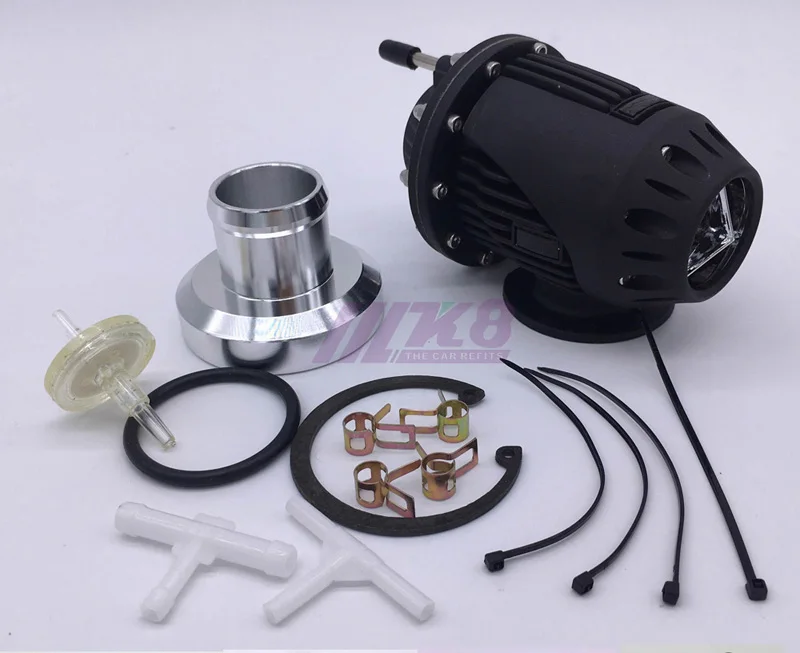 Same as picture Универсальный SQV SSQV Bov Turbo предохранительный клапан Bov с адаптером фланец IV 4 черный/серебристый - Цвет: Same as picture