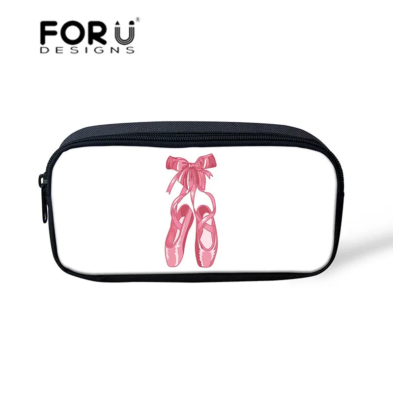 FORUDESIGNS/розовые балетки; балетная обувь; косметичка для девочек; органайзер для косметики; органайзер для путешествий; косметичка