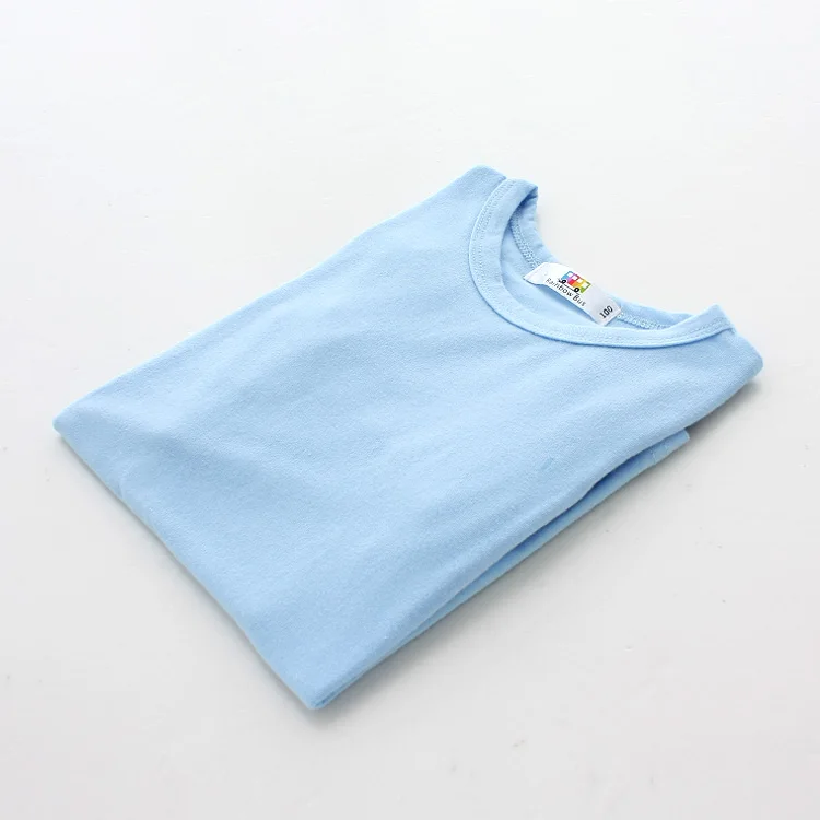 long sleeve blue Летние детские футболки для мальчиков детские хлопковые футболки хорошего качества для мальчиков; Детские футболки для девочек футболки для маленьких девочек - Цвет: long sleeve blue