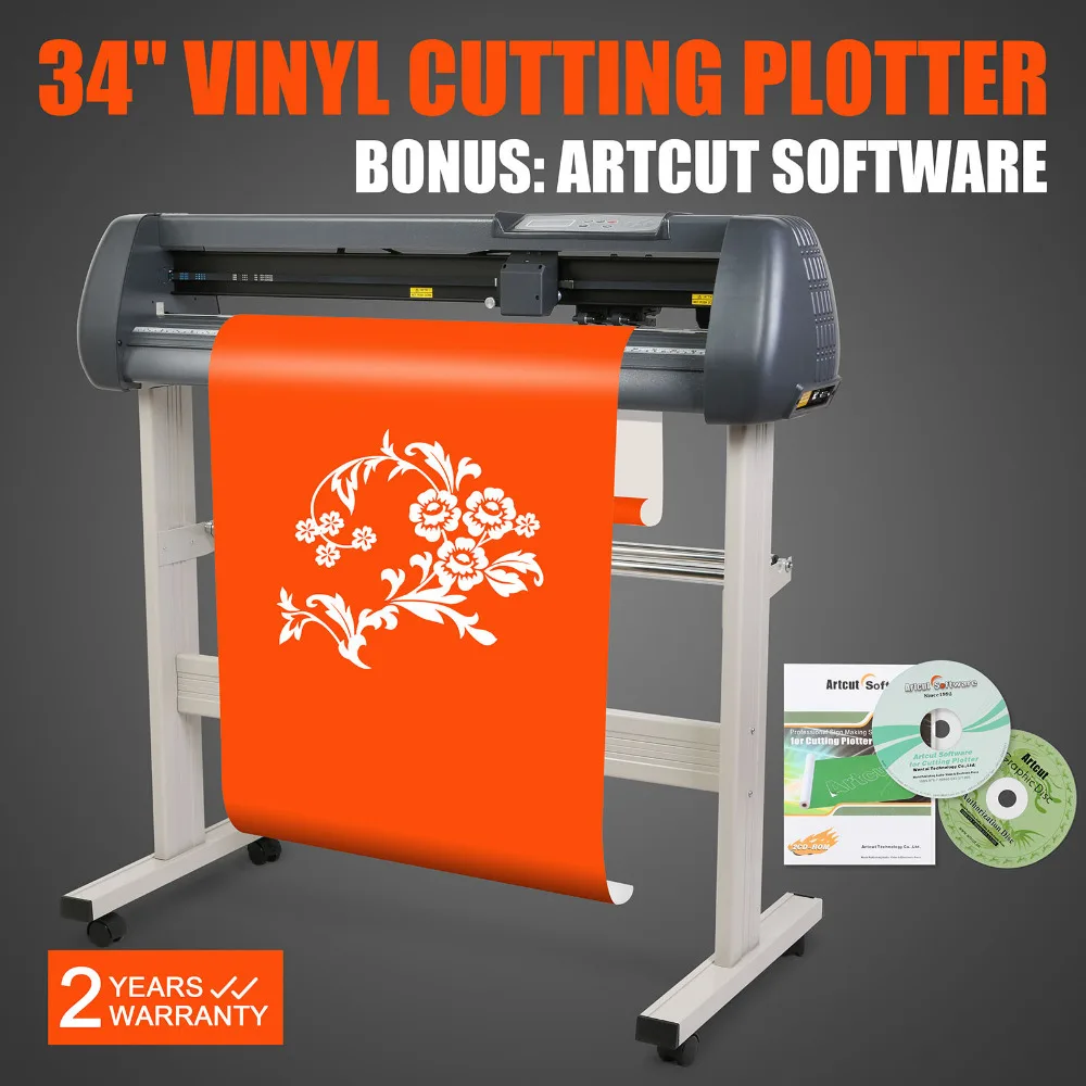 

34" 870MM Vinyl Software Cut Function Sticker Cutter Cutting PLotter