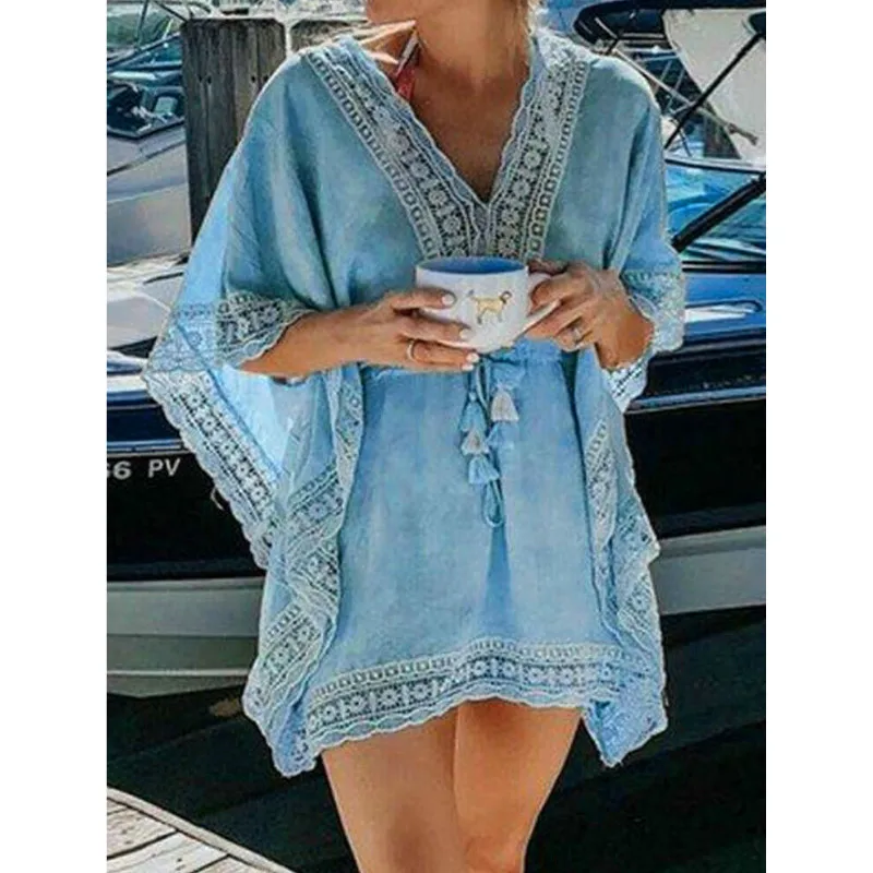 Женский сплошной купальник желтый розовый свободный со шнуровкой|Пляжная