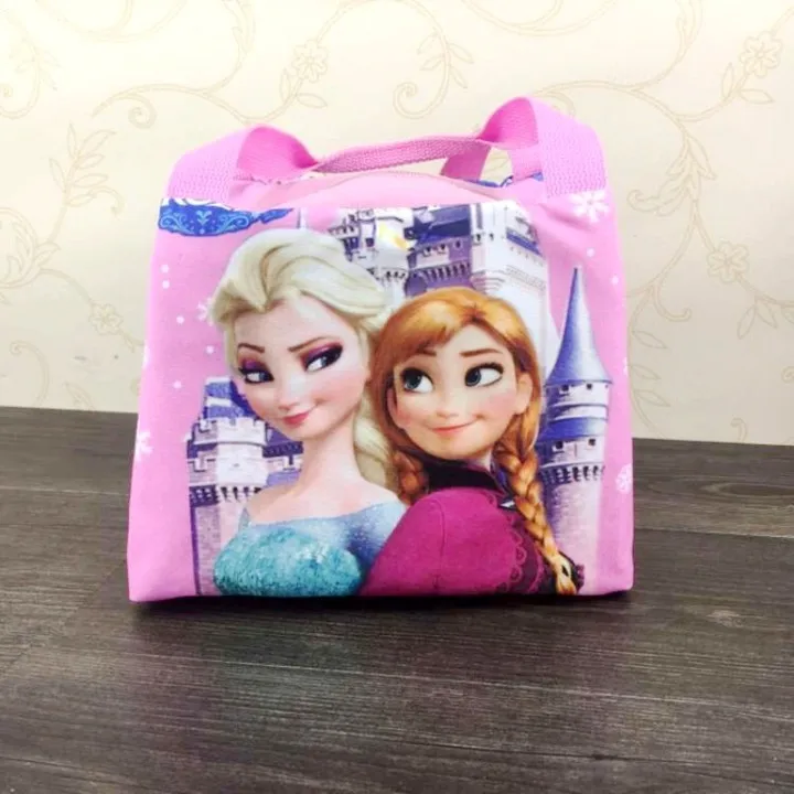 Новая сумка для обеда от disney, Многоцелевая сумка с изображением единорога из мультфильма «Холодное сердце», сумка для обеда, двухслойная сумка для обеда, изолированная сумка для обеда