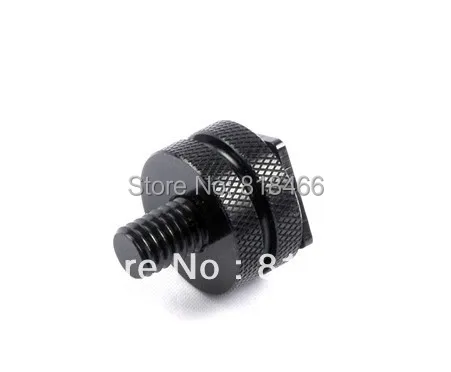 

FREE SHIPPING 3/8 Inch two Nut Mount Adapter For Tripod Screw And DSLR Camera Flash Hot Shoe
