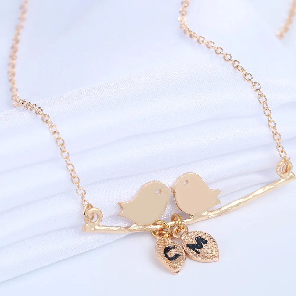 Kinitial 10 шт. цвета: золотистый серебристый любовь Товары для птиц на ветке Ожерелья