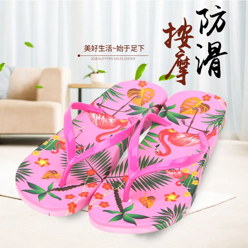 STRAVEL/Женская обувь пляжные вьетнамки летние модные шлепанцы с цветочным рисунком