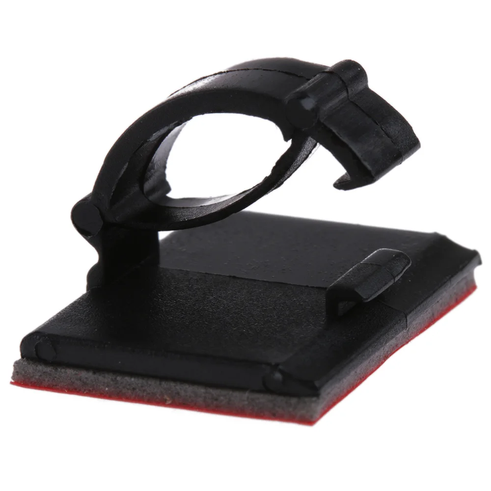 DAYFULI 50 штук пакет Новый липкий пластиковый самоклеющийся провод зажим для кабеля