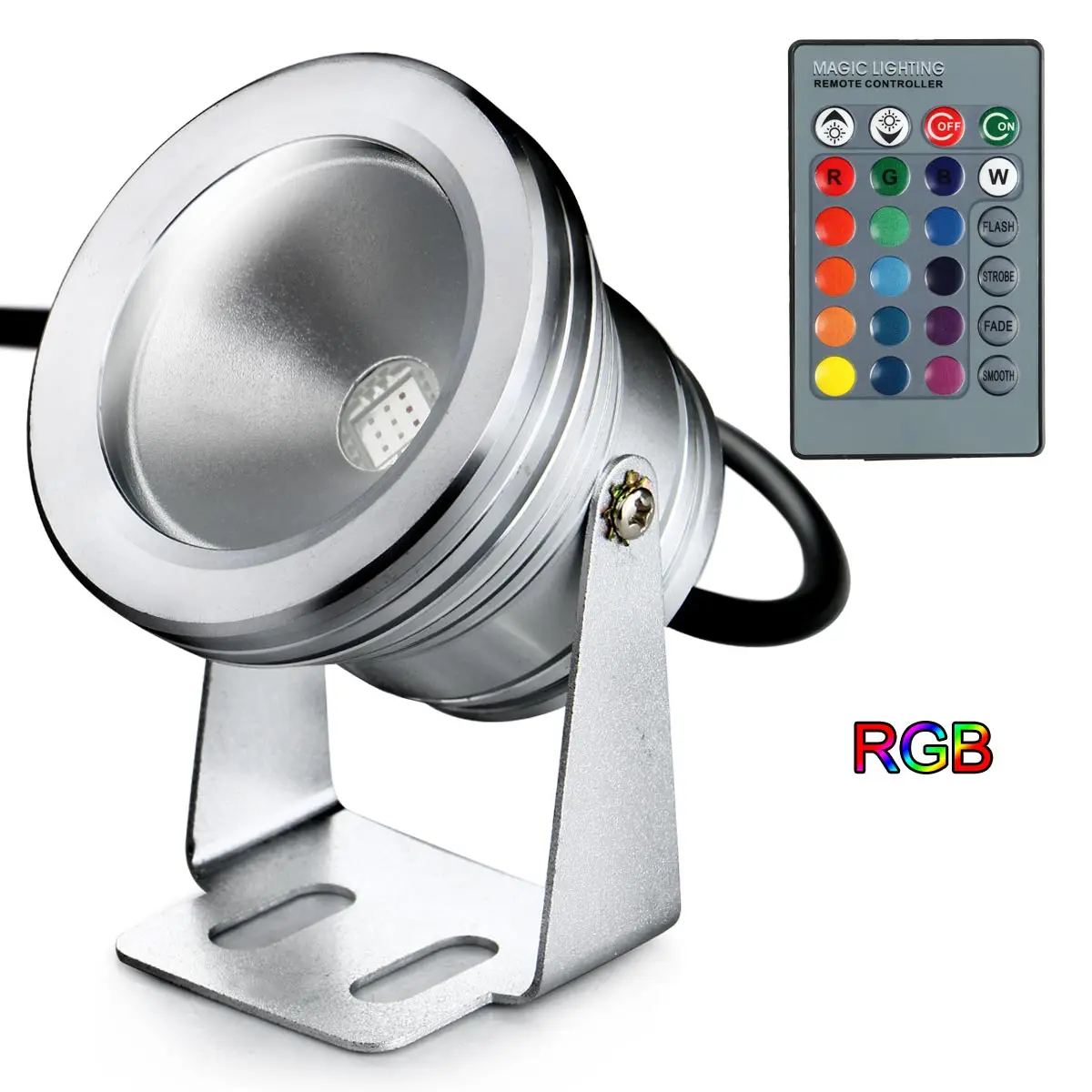 Лампа для проектора 180 градусов вращающийся 4 светодиодный RGB водонепроницаемый