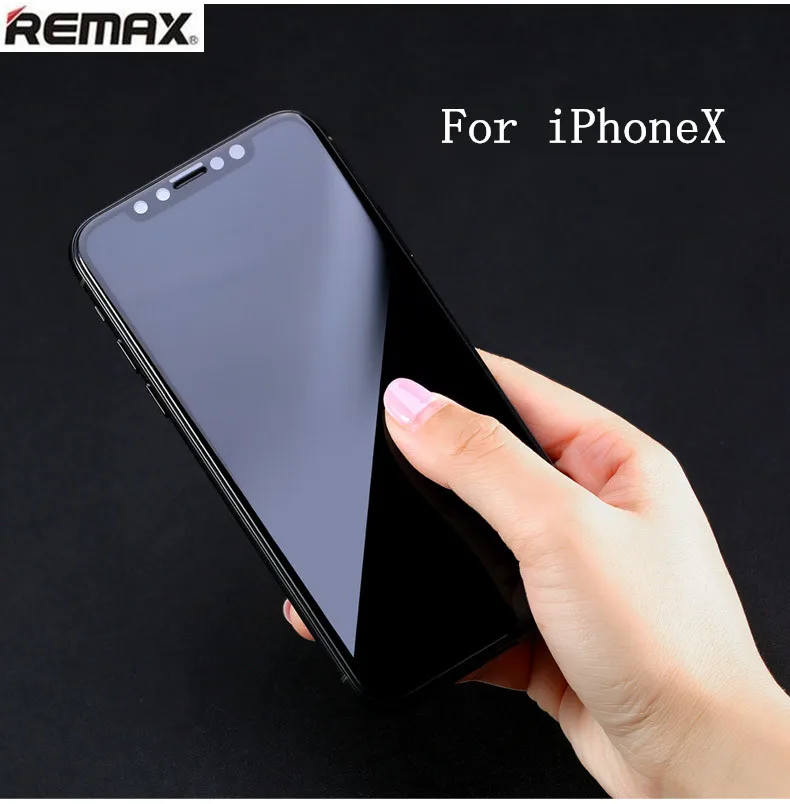 Remax закаленное стекло для iPhone X/XS полное покрытие изогнутый 3D экран протектор Взрывозащищенный против царапин