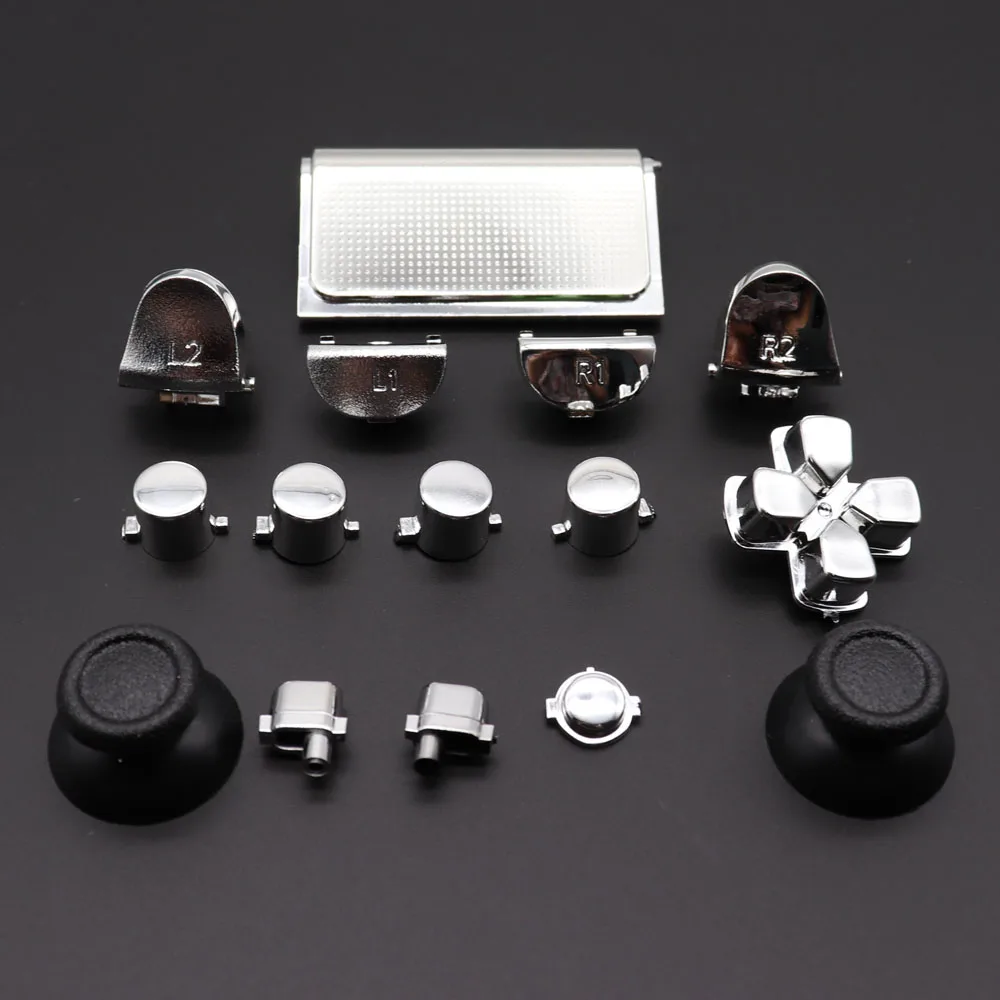 Хромированные Твердые ABXY L2 R2 пусковые кнопки аналоговые стики Стик для большого