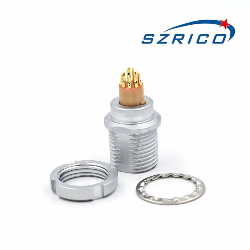 FGG EEG 1B M12 2 3 4 5 6 7 8 10 12 14 16 круглый металлический электронный разъем