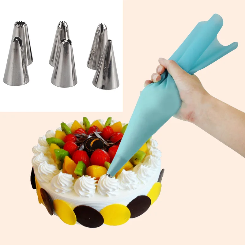 Shebaking 6 шт./партия из нержавеющей стали глазурь трубопровода Крем Шприц Советы печенья сопла Плесень Набор Декор decocina инструменты ремесла торт