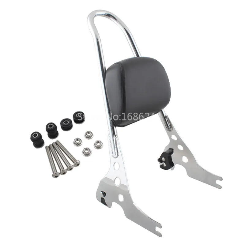 New Steel Luggage Sissy Bar Passenger Backrest Fits For Harley Sportster 1200 883 Chrome |