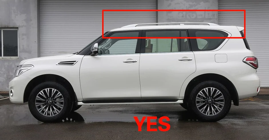 2 шт штанги на крышу для NISSAN Patrol y62 2011+ SUV алюминиевые боковые рейлинги поперечные Рейлинги на крышу багажника CUV SUV светодиодный