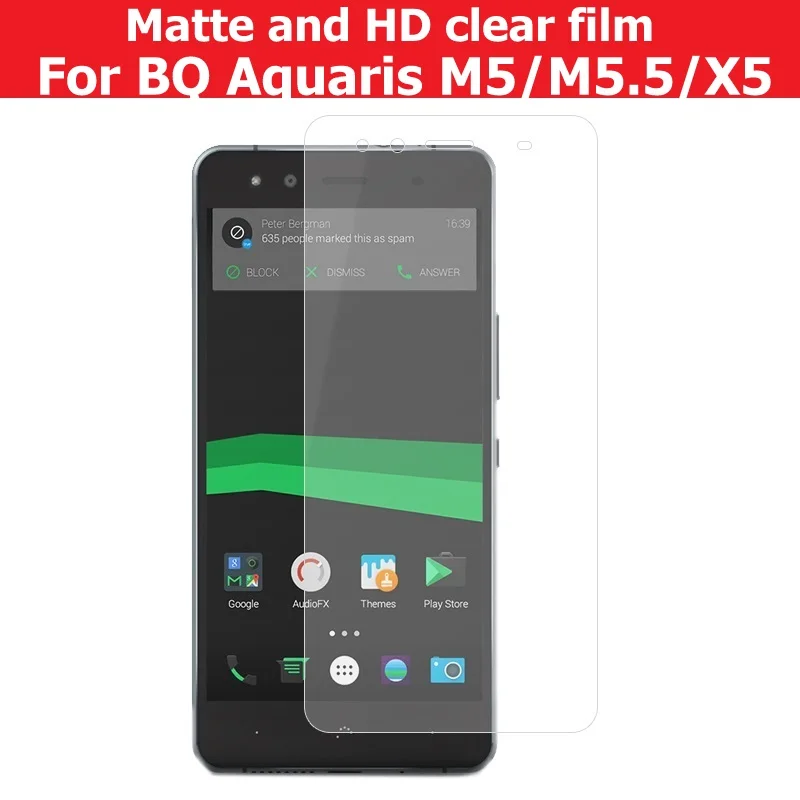 HD прозрачный глянцевый пленка для BQ Aquaris X5 5 0 &quotАнтибликовая матовая M5 M5.5