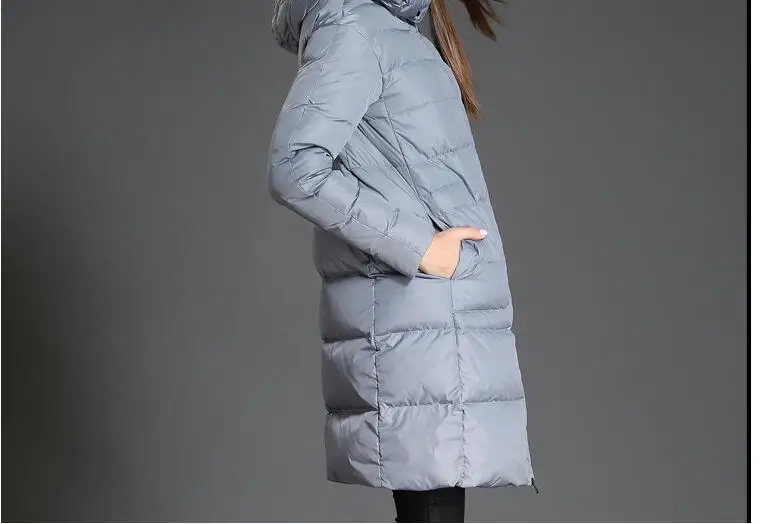 Женский зимний пуховик с капюшоном и большими карманами|jacket down|jacket jacketjacket winter jacket