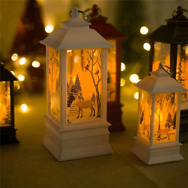 Imixlot Christmas Candle Decorations Creative Mini Desktop Decoration Hanging Candlestick Party Lights | Дом и сад