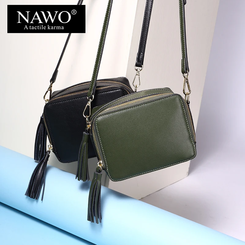 НАЖО модные Разделение кожаные женские Crossbody сумка для Для женщин Мини сообщение