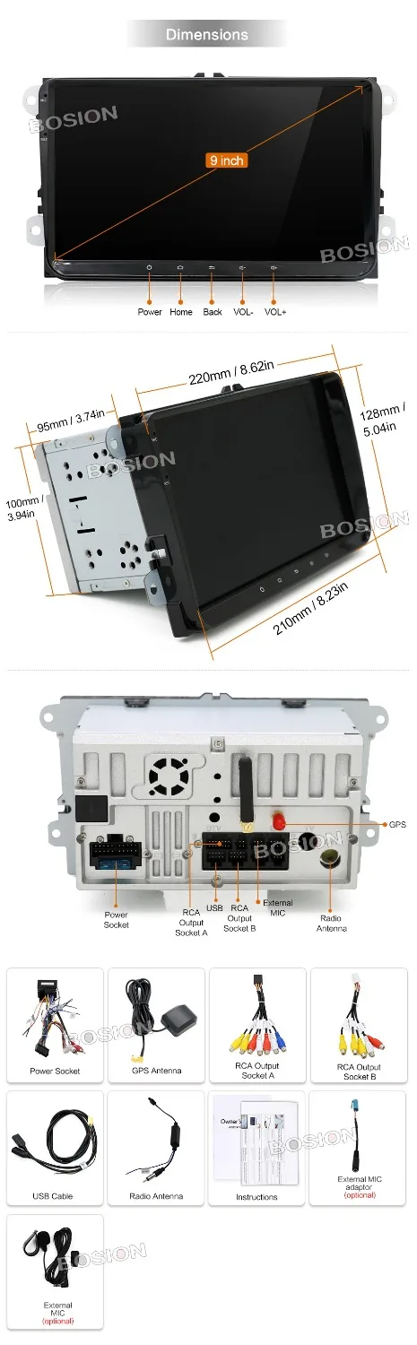 2 din Android 7 1 автомобильный dvd плеер радио Gps стерео для VW GOLF 5 Golf 6 POLO PASSAT B7 T5 CC JETTA TIGUAN