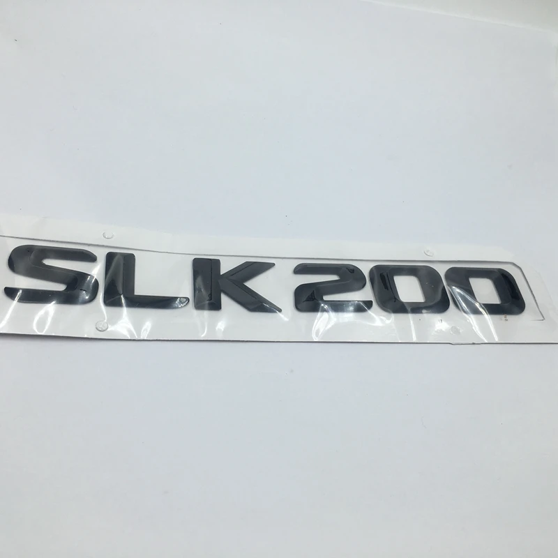 Черная задняя Эмблема для багажника хромированные буквы SLK 200 280 Mercedes R170 R171 R172 SLK200