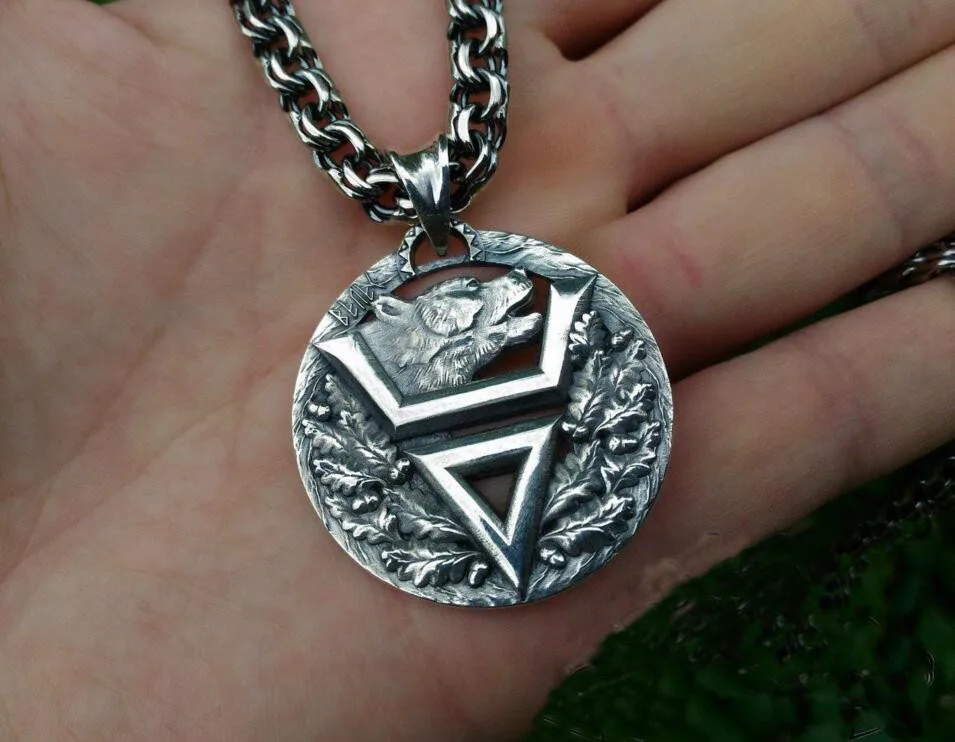 1 шт. оптовая продажа кулон Викинг медведь Велес символ Подвеска славянский