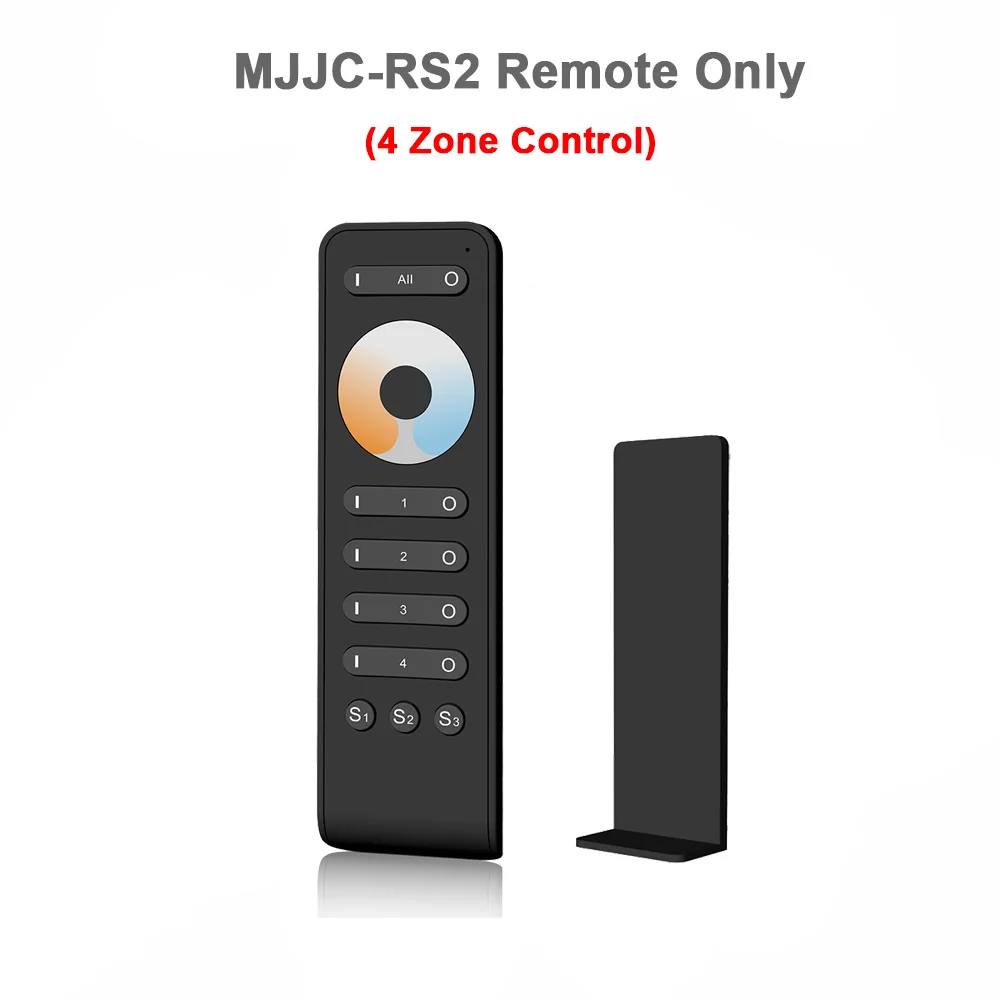 MJJC-RS2 Only 12V Светодиодный контроллер CCT 2CH RF беспроводной пульт дистанционного управления 2,4G 10A 24V DC 12V умный Wifi диммер для двух белых одноцветных светодиодных лент светильник - Цвет: MJJC-RS2 Only