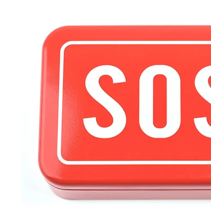 Мини SOS выживания железный ящик поле выживания набор для хранения на открытом воздухе аварийный