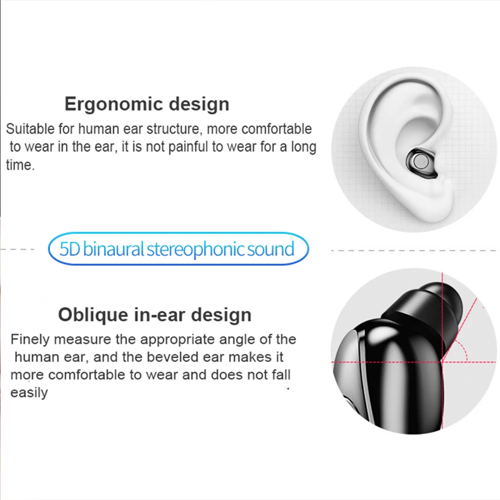 Беспроводной Bluetooth-наушники стерео 2200mA Мощность банк светодиодный Дисплей наушники-вкладыши TWS с Водонепроницаемый наушники Bluetooth 5,0 наушники