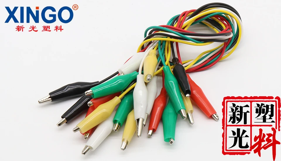 10 шт. Высокое качество зажимы для аллигатора электрические DIY Тестовые провода