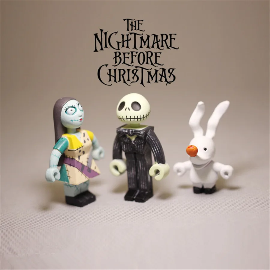 

7piece a lot 4.5cm The Nightmare Before Christmas PVC Action figure toys Adorable Model For Children Gift