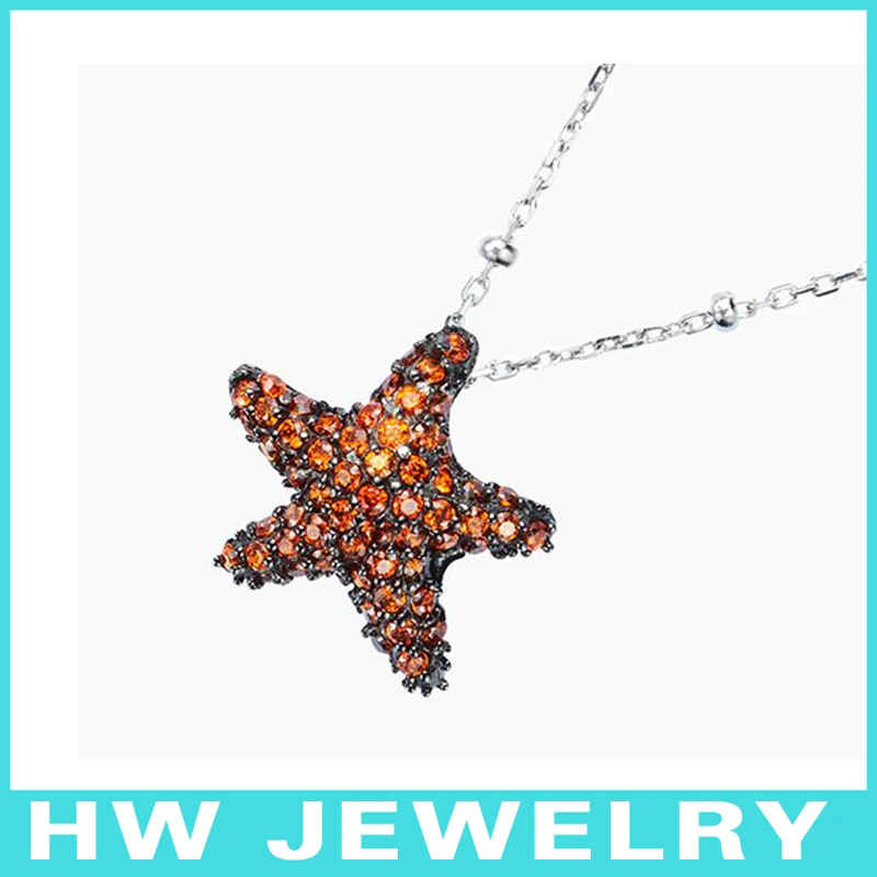 Морская звезда Серебро 925 ожерелье/серебряные ювелирные изделия/925 изделия