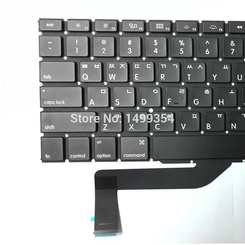 Оригинальный новый для Macbook Pro Retina 15 &quotA1398 Корейская KO клавиатура MC975 MC976 |