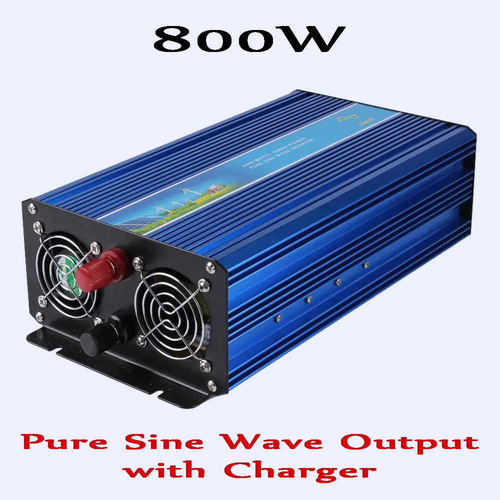 New Design 800W Inverter 12V 24V DC to AC 110V or 230V with Charge Function, 800W Pure Sine Wave Power Inverter New Design 800W Inverter 12V 24V DC to AC 110V or 230V with Charge Function, 800W Pure Sine Wave Power Inverter