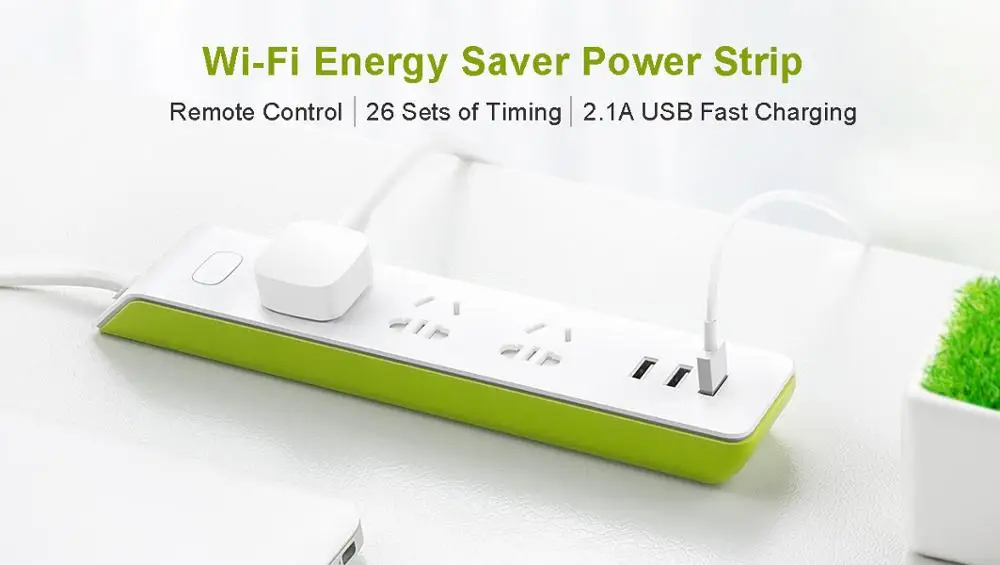 Broadlink MP1 2 Wi Fi Мощность полосы розетка разъем расширения с EU/US/UK/АС адаптер