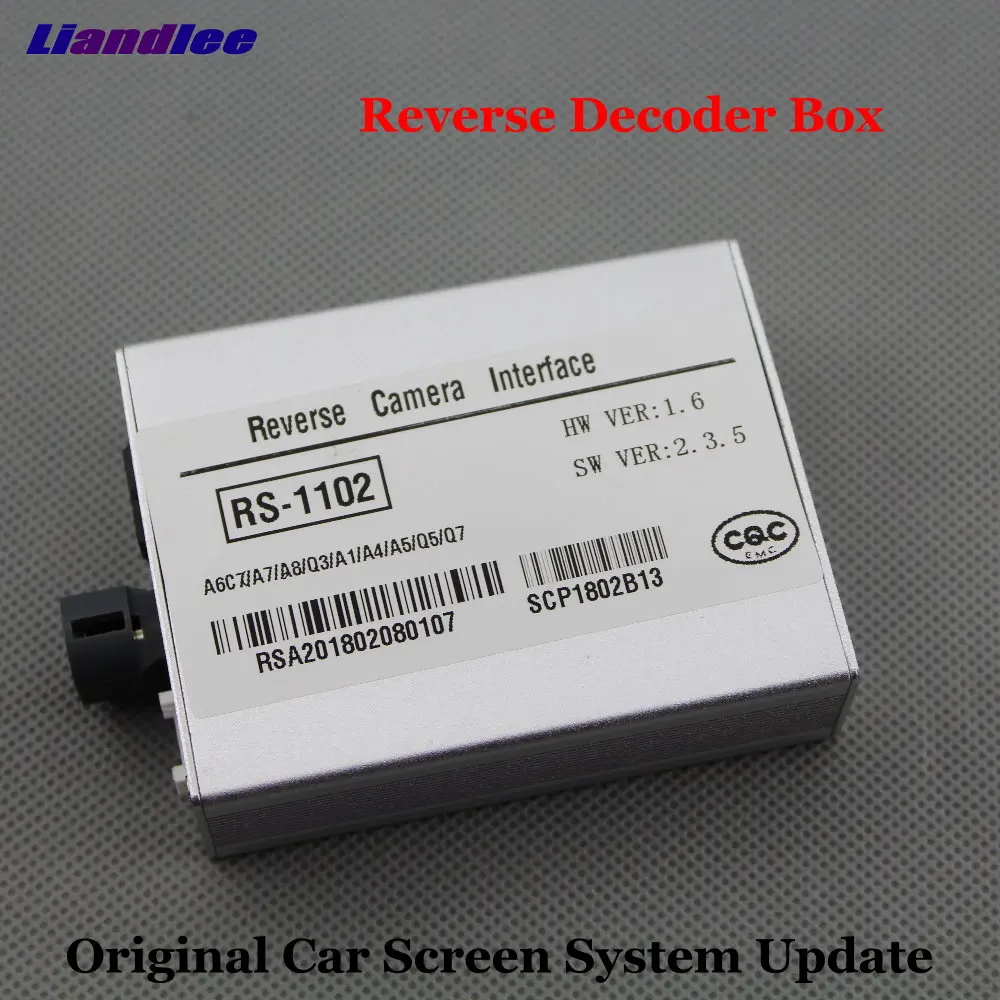 Decoder Liandlee Автомобильная оригинальная система обновления экрана для Audi A6 C7 2011- камера заднего хода парковки цифровой декодер дисплей плюс - Название цвета: Decoder