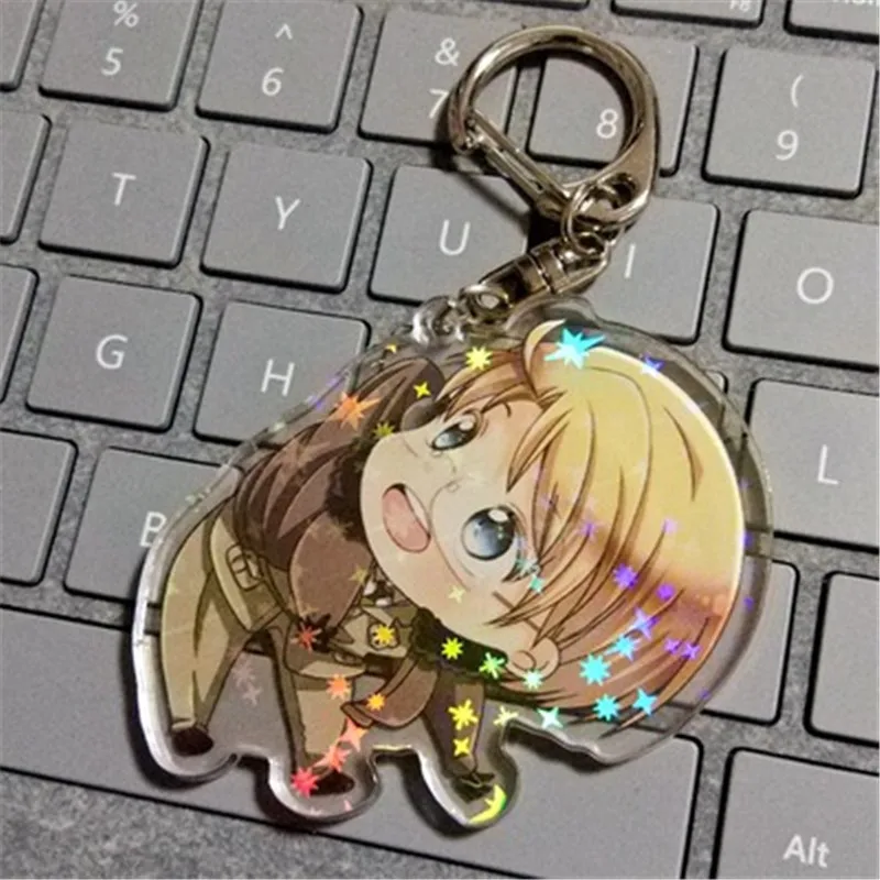 C Аниме мультфильм Axis Powers Hetalia APH Альфреда Фелисиано Ludwig Arthur акриловый брелок для ключей Хэллоуин косплей рождественский подарок - Цвет: C