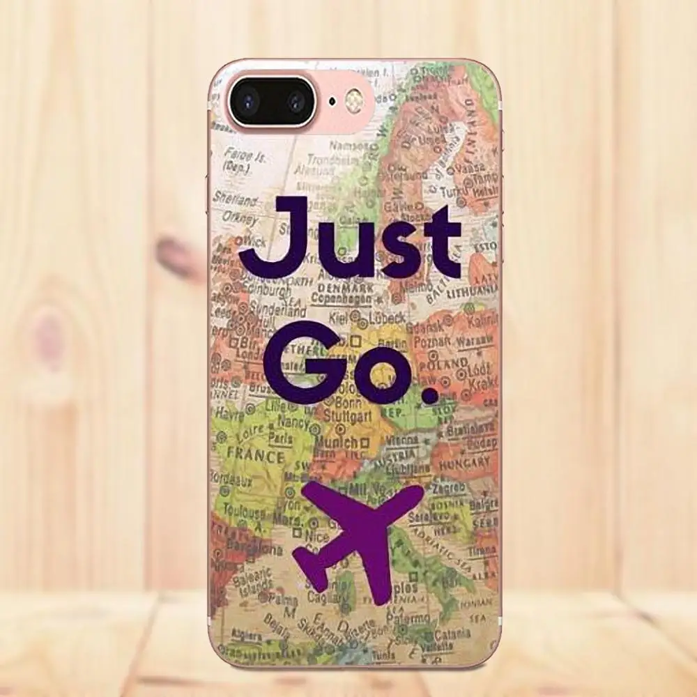 Diy рисунок ТПУ карта мира путешествия просто Go планы для Huawei G8 Honor 5C 5X 6 6X 7 8 9 Y5II Mate P7