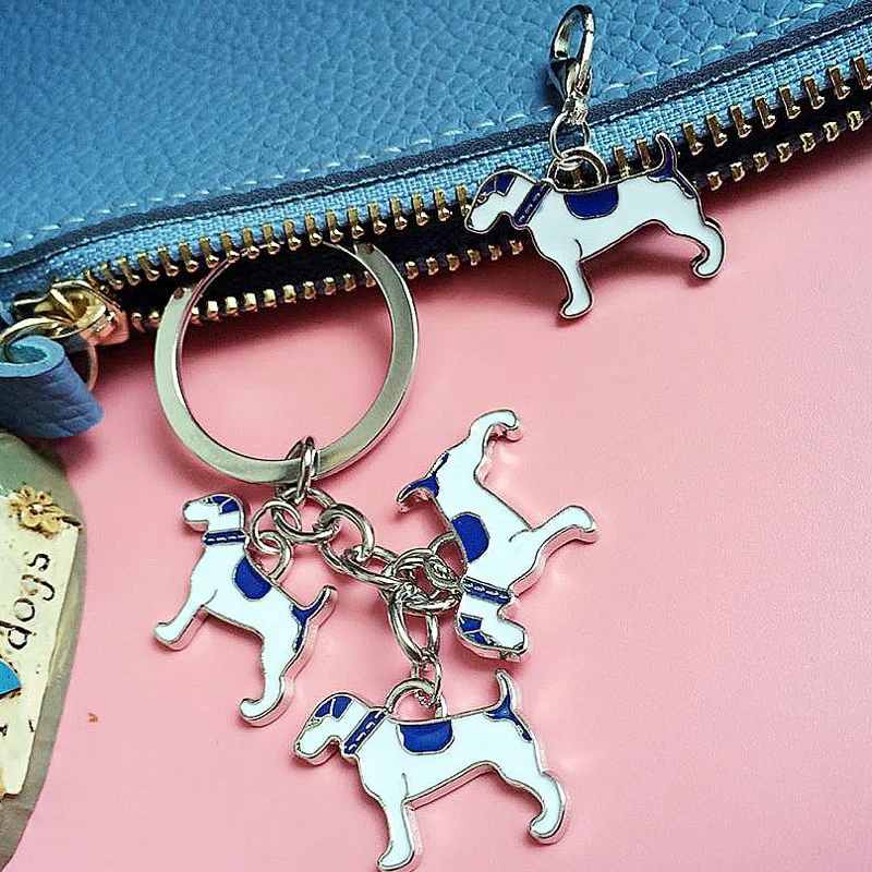 Английский брелок для ключей Foxhound с собакой на сумке автомобильный Chow подарочные