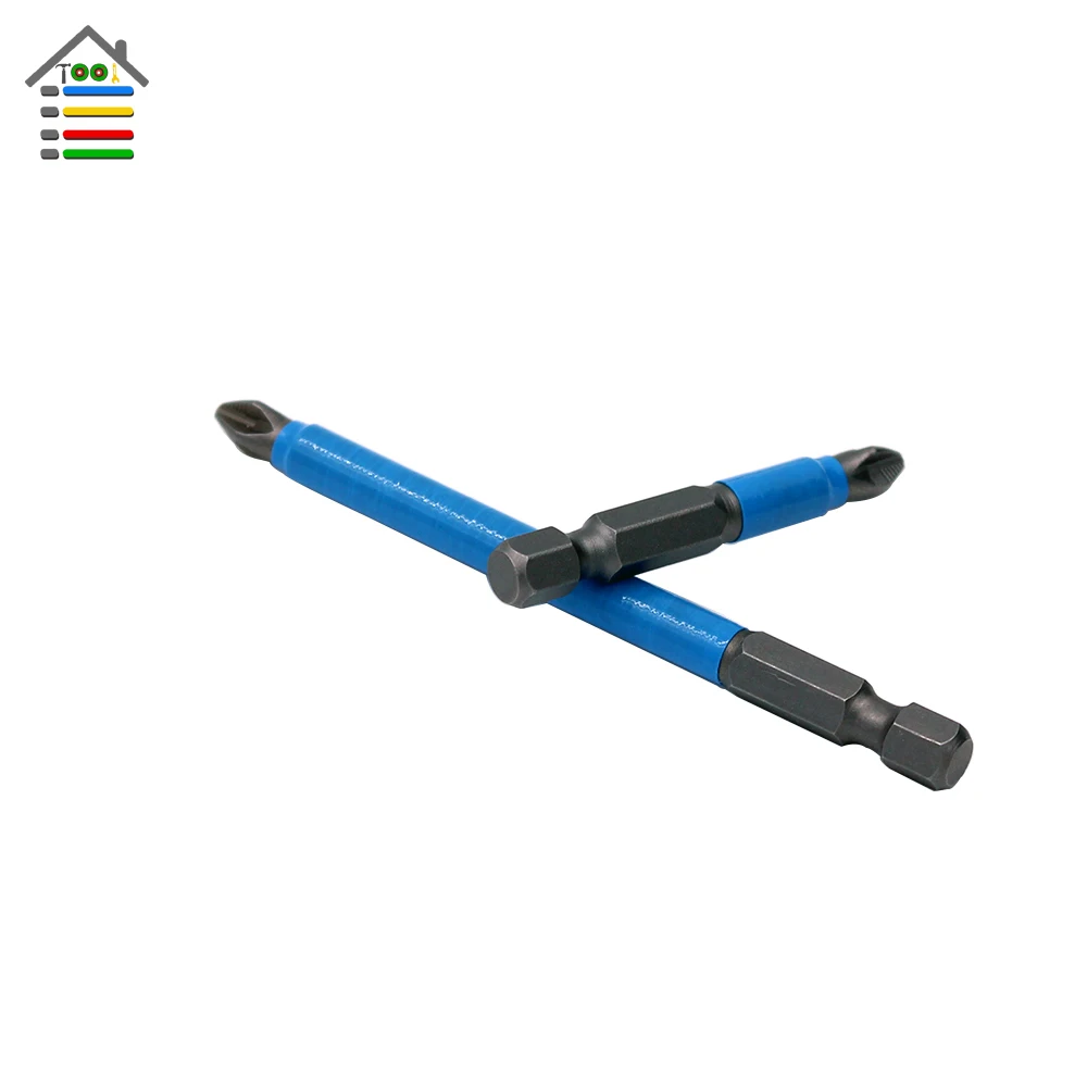 Набор бит для электрической отвертки PH2 7 шт. с противоскользящим покрытием