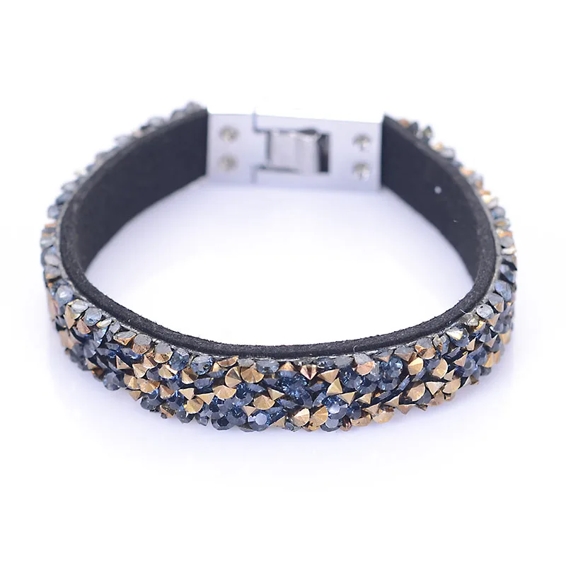 Кристальные браслеты браслет с пряжкой уникальный дизайн Blingbling кожаный и B51236|bangle
