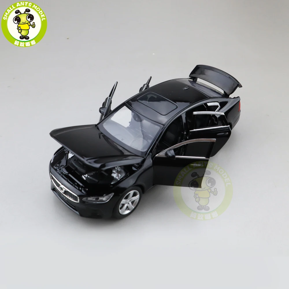 1/32 JACKIEKIM Volvo S90 литая модель автомобиля игрушки для детей Подарки для мальчиков девочек звуковое освещение