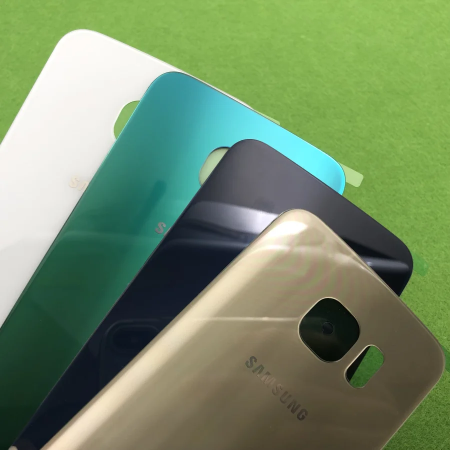 Оригинальная задняя крышка батарейного отсека стеклянная для Samsung Galaxy S6 Edge G925 G925F