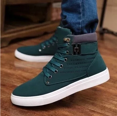 2018 Hot Men Shoes Fashion Autumn Winter Snow Boots Leather Footwear For Man New High Top Canvas Casual sneakers | Обувь