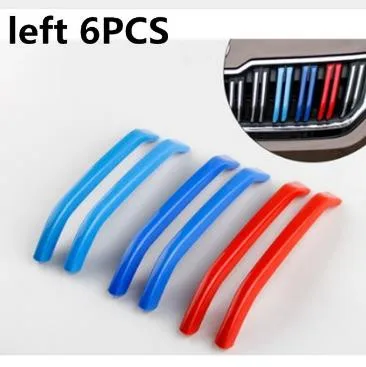 Автомобильный Стайлинг ABS краска в решетке Декоративная полоса три цвета 6 шт.