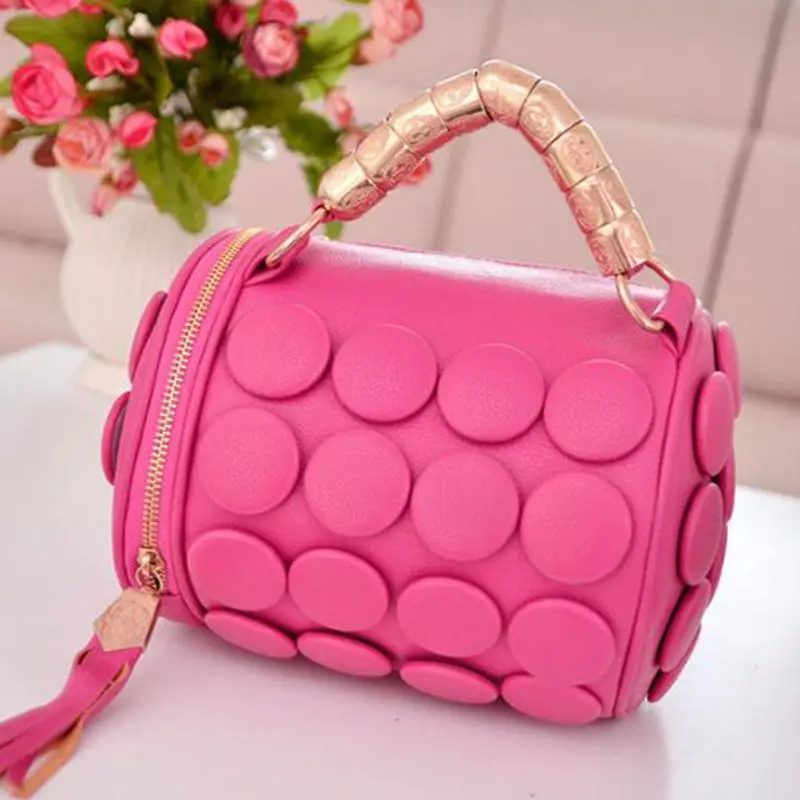 

Women's Handbags Boston Bags Ladies Tassel Button Messenger Bags Leather Shoulder Bags Designer Bucket Bag Clutch Bolsas X367