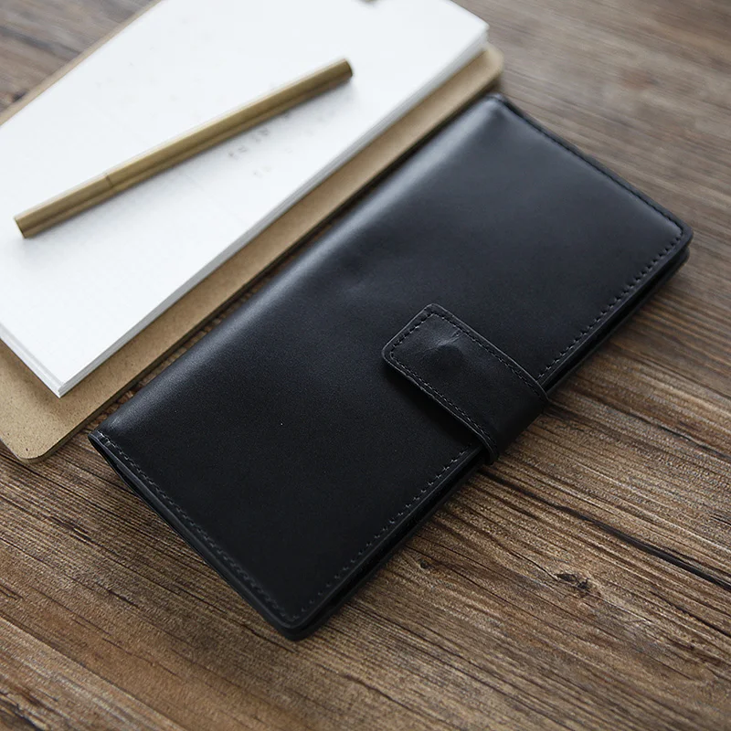 LANSPACE оригинальный тип высококачественного мужского длинного кожаного кошелька
