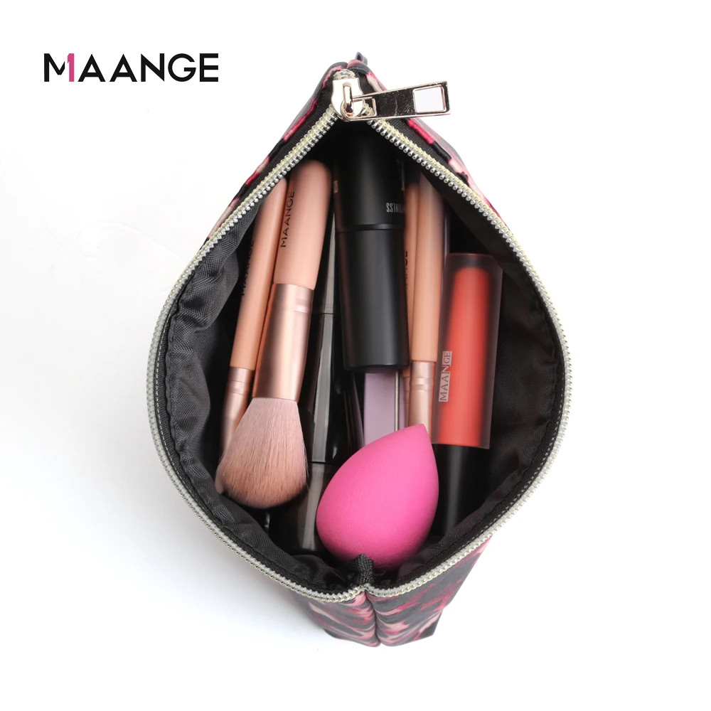 MAANGE женские косметички для макияжа с леопардовым узором дорожные